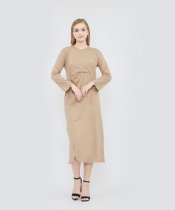 IRA MAMIBELLE COKLAT MAXY DRESS HAMIL DAN MENYUSUI KEKINIAN