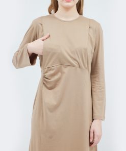 IRA MAMIBELLE COKLAT MAXY DRESS HAMIL DAN MENYUSUI KEKINIAN