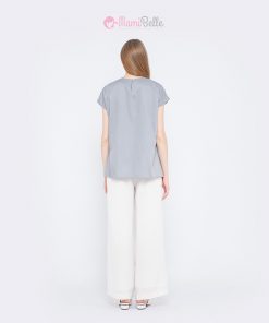 MAMIBELLE AYUNA SILVER Blouse Hamil & Menyusui Kekinian