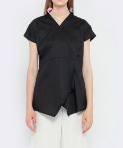 MAMIBELLE AYUNA HITAM Blouse Hamil & Menyusui Kekinian