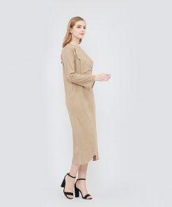 IRA MAMIBELLE COKLAT MAXY DRESS HAMIL DAN MENYUSUI KEKINIAN